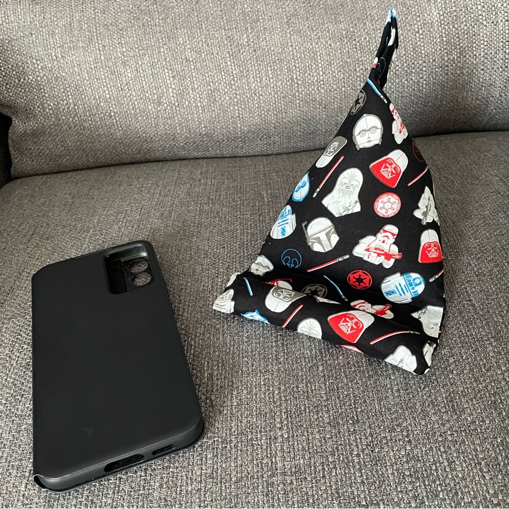 Phone Pillow Stand Star Wars design fabric